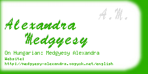 alexandra medgyesy business card